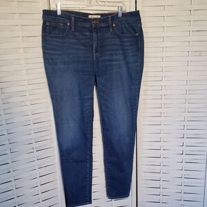 Madewell Women's 8" Skinny Blue Jeans Size 32